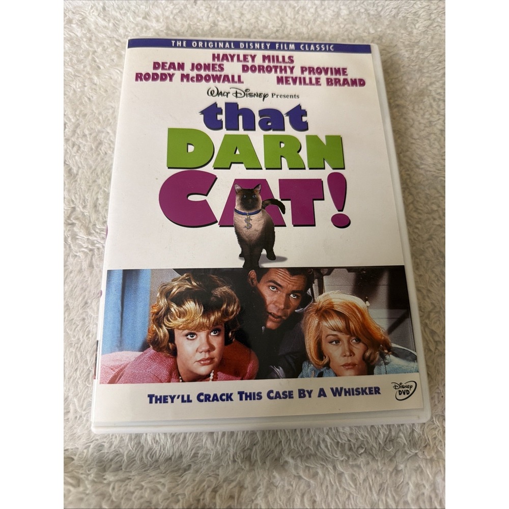 That Darn Cat DVD Hayley Mills Dean Jones Walt Disney Presents Roddy McDowall